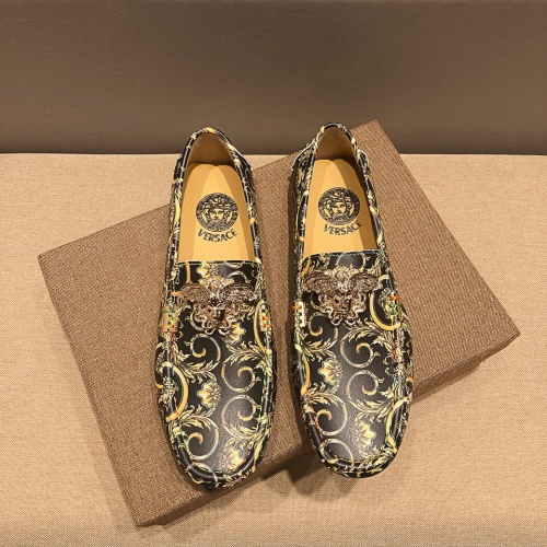 Cheap Versace Leather Shoes For Men #1243222 Replica Wholesale [$68.00 USD] [ITEM#1243222] on Replica Versace Leather Shoes