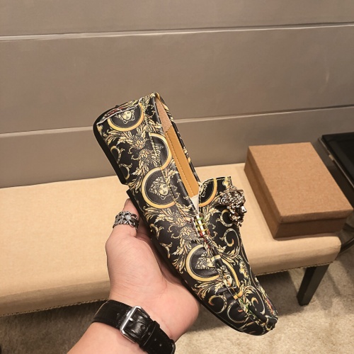 Cheap Versace Leather Shoes For Men #1243222 Replica Wholesale [$68.00 USD] [ITEM#1243222] on Replica Versace Leather Shoes