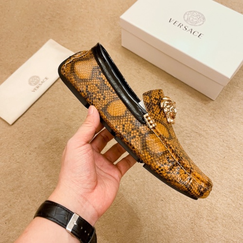 Cheap Versace Leather Shoes For Men #1243223 Replica Wholesale [$68.00 USD] [ITEM#1243223] on Replica Versace Leather Shoes