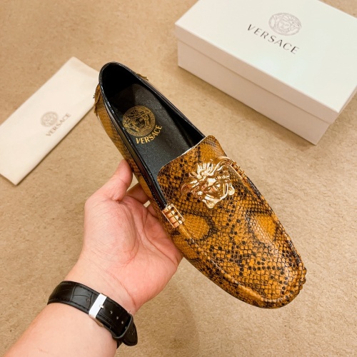 Cheap Versace Leather Shoes For Men #1243223 Replica Wholesale [$68.00 USD] [ITEM#1243223] on Replica Versace Leather Shoes