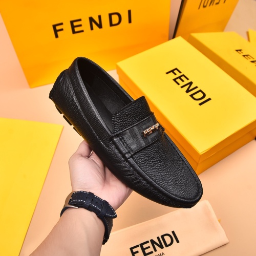 Cheap Fendi Leather Shoes For Men #1243230 Replica Wholesale [$80.00 USD] [ITEM#1243230] on Replica Fendi Leather Shoes