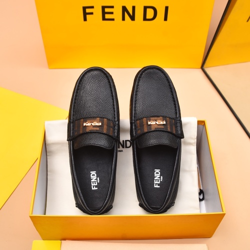 Cheap Fendi Leather Shoes For Men #1243231 Replica Wholesale [$80.00 USD] [ITEM#1243231] on Replica Fendi Leather Shoes