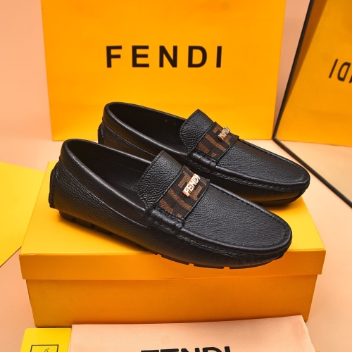 Cheap Fendi Leather Shoes For Men #1243231 Replica Wholesale [$80.00 USD] [ITEM#1243231] on Replica Fendi Leather Shoes