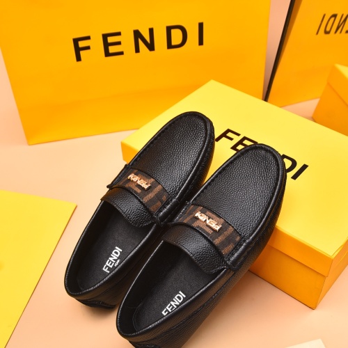 Cheap Fendi Leather Shoes For Men #1243231 Replica Wholesale [$80.00 USD] [ITEM#1243231] on Replica Fendi Leather Shoes