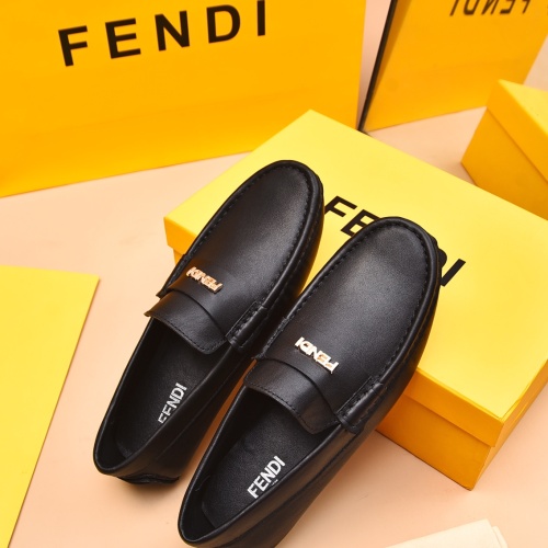 Cheap Fendi Leather Shoes For Men #1243232 Replica Wholesale [$80.00 USD] [ITEM#1243232] on Replica Fendi Leather Shoes