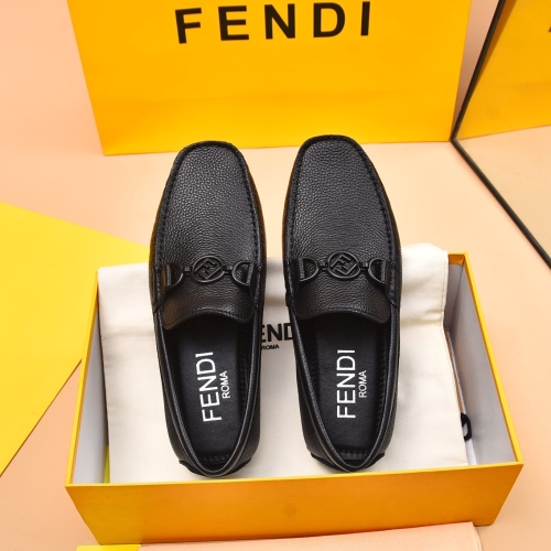 Cheap Fendi Leather Shoes For Men #1243233 Replica Wholesale [$80.00 USD] [ITEM#1243233] on Replica Fendi Leather Shoes