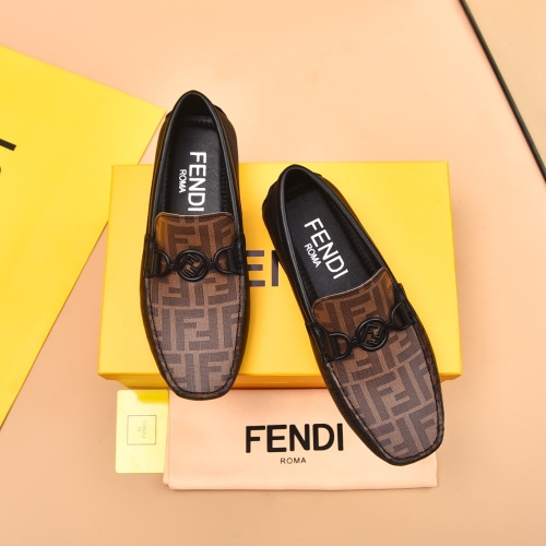 Cheap Fendi Leather Shoes For Men #1243234 Replica Wholesale [$80.00 USD] [ITEM#1243234] on Replica Fendi Leather Shoes