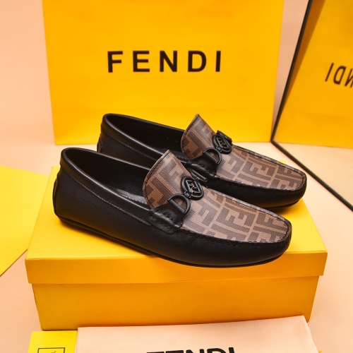 Cheap Fendi Leather Shoes For Men #1243234 Replica Wholesale [$80.00 USD] [ITEM#1243234] on Replica Fendi Leather Shoes