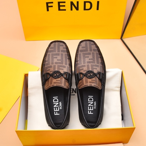 Cheap Fendi Leather Shoes For Men #1243234 Replica Wholesale [$80.00 USD] [ITEM#1243234] on Replica Fendi Leather Shoes