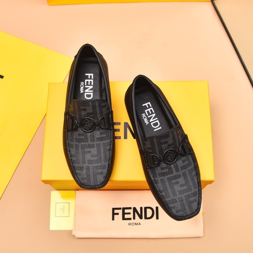 Cheap Fendi Leather Shoes For Men #1243235 Replica Wholesale [$80.00 USD] [ITEM#1243235] on Replica Fendi Leather Shoes