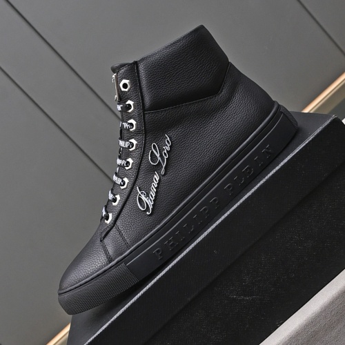 Cheap Philipp Plein PP High Tops Shoes For Men #1243251 Replica Wholesale [$85.00 USD] [ITEM#1243251] on Replica Philipp Plein PP High Tops Shoes