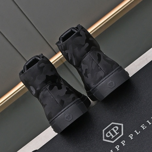 Cheap Philipp Plein PP High Tops Shoes For Men #1243253 Replica Wholesale [$85.00 USD] [ITEM#1243253] on Replica Philipp Plein PP High Tops Shoes