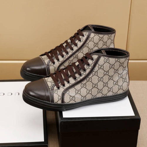 Cheap Gucci High Tops Shoes For Men #1243267 Replica Wholesale [$68.00 USD] [ITEM#1243267] on Replica Gucci High Tops Shoes