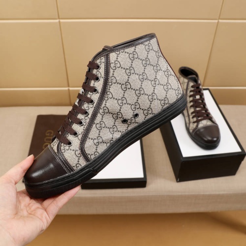 Cheap Gucci High Tops Shoes For Men #1243267 Replica Wholesale [$68.00 USD] [ITEM#1243267] on Replica Gucci High Tops Shoes