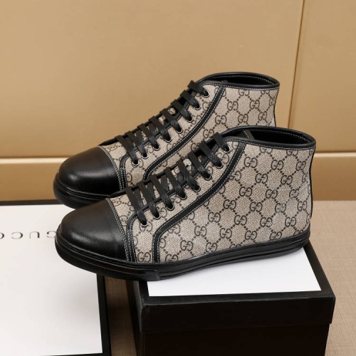 Cheap Gucci High Tops Shoes For Men #1243268 Replica Wholesale [$68.00 USD] [ITEM#1243268] on Replica Gucci High Tops Shoes