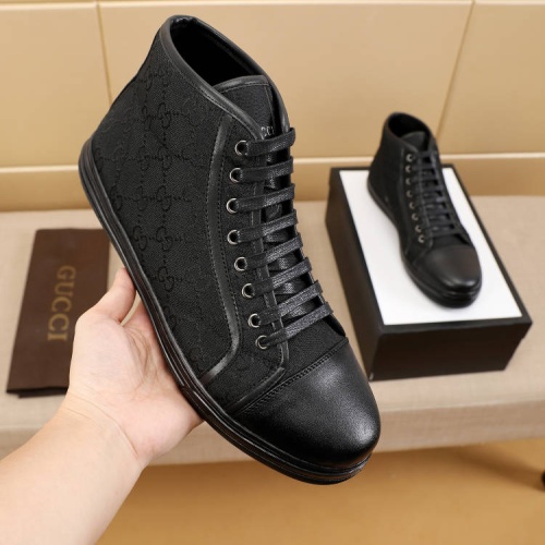 Cheap Gucci High Tops Shoes For Men #1243270 Replica Wholesale [$68.00 USD] [ITEM#1243270] on Replica Gucci High Tops Shoes