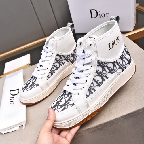 Cheap Christian Dior High Top Shoes For Men #1243366 Replica Wholesale [$82.00 USD] [ITEM#1243366] on Replica Christian Dior High Top Shoes