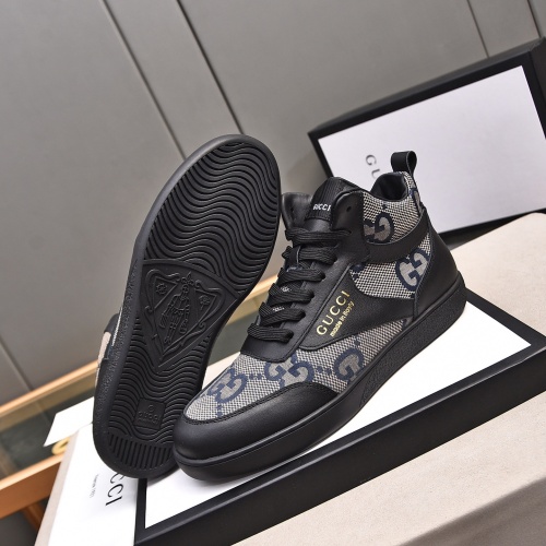 Cheap Gucci High Tops Shoes For Men #1243369 Replica Wholesale [$82.00 USD] [ITEM#1243369] on Replica Gucci High Tops Shoes