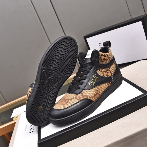 Cheap Gucci High Tops Shoes For Men #1243370 Replica Wholesale [$82.00 USD] [ITEM#1243370] on Replica Gucci High Tops Shoes