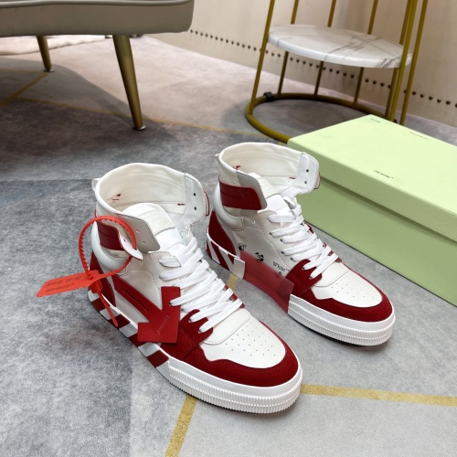 Cheap Off-White High Tops Shoes For Men #1243393 Replica Wholesale [$102.00 USD] [ITEM#1243393] on Replica Off-White High Tops Shoes