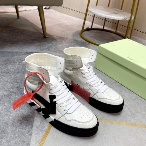 Cheap Off-White High Tops Shoes For Men #1243396 Replica Wholesale [$102.00 USD] [ITEM#1243396] on Replica Off-White High Tops Shoes