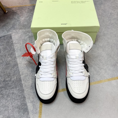 Cheap Off-White High Tops Shoes For Men #1243396 Replica Wholesale [$102.00 USD] [ITEM#1243396] on Replica Off-White High Tops Shoes