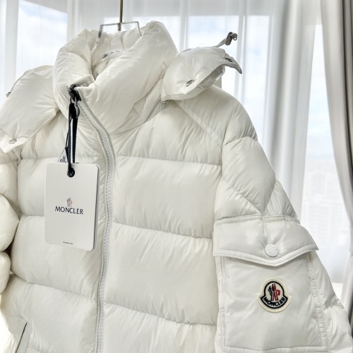 Cheap Moncler Down Feather Coat Long Sleeved For Women #1243574 Replica Wholesale [$140.00 USD] [ITEM#1243574] on Replica Moncler Down Feather Coat