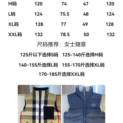 Cheap Burberry Down Feather Coat Sleeveless For Unisex #1243576 Replica Wholesale [$155.00 USD] [ITEM#1243576] on Replica Burberry Down Feather Coat