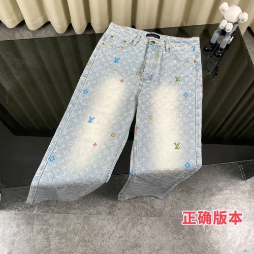 Cheap Louis Vuitton LV Jeans For Unisex #1243605 Replica Wholesale [$72.00 USD] [ITEM#1243605] on Replica Louis Vuitton LV Jeans