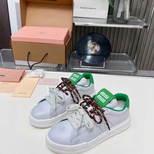 Cheap MIU MIU Casual Shoes For Women #1243711 Replica Wholesale [$100.00 USD] [ITEM#1243711] on Replica MIU MIU Casual Shoes