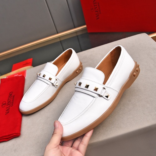 Cheap Valentino Leather Shoes For Women #1243737 Replica Wholesale [$100.00 USD] [ITEM#1243737] on Replica Valentino Leather Shoes