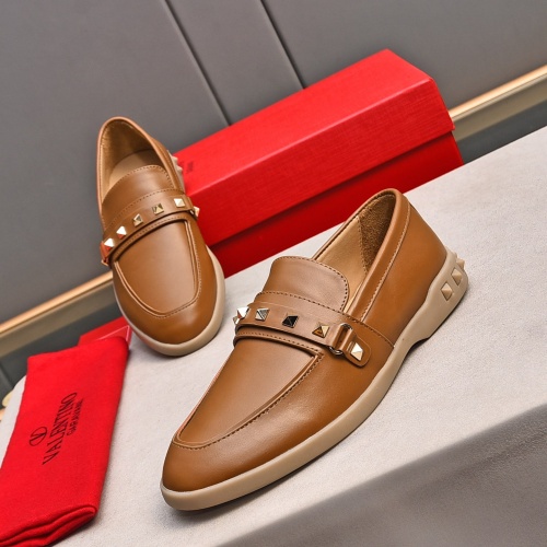 Cheap Valentino Leather Shoes For Men #1243738 Replica Wholesale [$100.00 USD] [ITEM#1243738] on Replica Valentino Leather Shoes