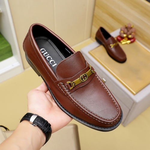 Cheap Gucci Oxfords Shoes For Men #1243752 Replica Wholesale [$85.00 USD] [ITEM#1243752] on Replica Gucci Oxfords Shoes