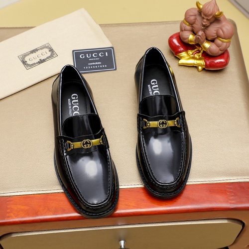 Cheap Gucci Oxfords Shoes For Men #1243755 Replica Wholesale [$85.00 USD] [ITEM#1243755] on Replica Gucci Oxfords Shoes