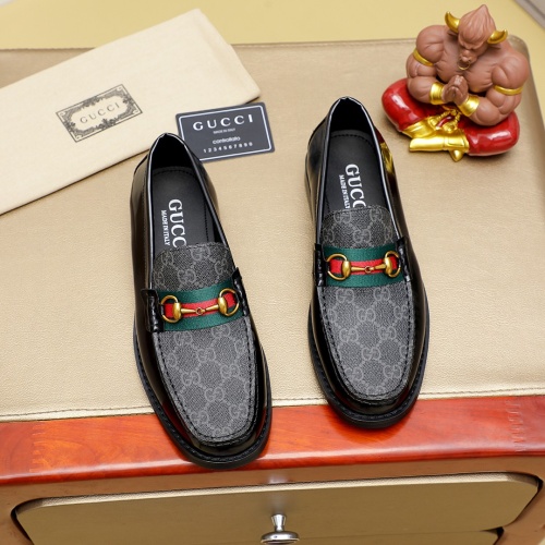 Cheap Gucci Oxfords Shoes For Men #1243773 Replica Wholesale [$85.00 USD] [ITEM#1243773] on Replica Gucci Oxfords Shoes