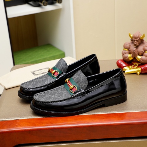 Cheap Gucci Oxfords Shoes For Men #1243773 Replica Wholesale [$85.00 USD] [ITEM#1243773] on Replica Gucci Oxfords Shoes