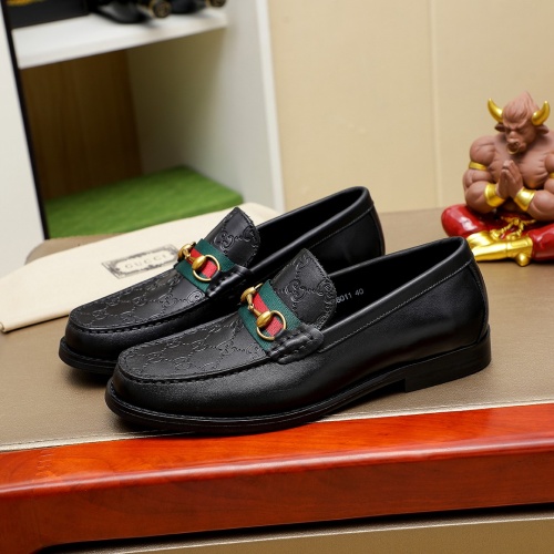 Cheap Gucci Oxfords Shoes For Men #1243775 Replica Wholesale [$85.00 USD] [ITEM#1243775] on Replica Gucci Oxfords Shoes