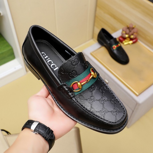 Cheap Gucci Oxfords Shoes For Men #1243775 Replica Wholesale [$85.00 USD] [ITEM#1243775] on Replica Gucci Oxfords Shoes