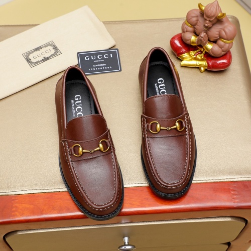 Cheap Gucci Oxfords Shoes For Men #1243782 Replica Wholesale [$85.00 USD] [ITEM#1243782] on Replica Gucci Oxfords Shoes