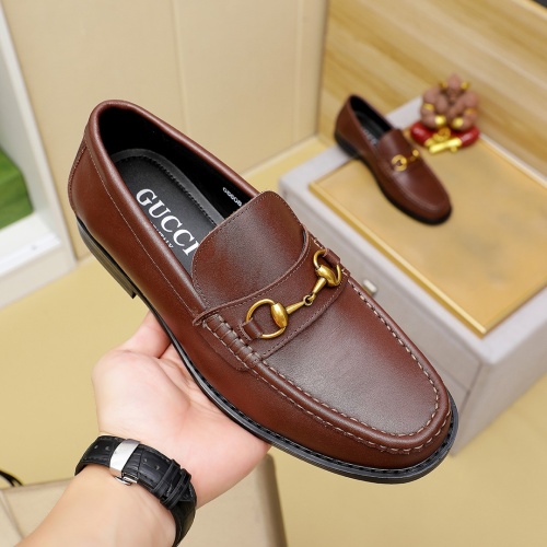 Cheap Gucci Oxfords Shoes For Men #1243782 Replica Wholesale [$85.00 USD] [ITEM#1243782] on Replica Gucci Oxfords Shoes