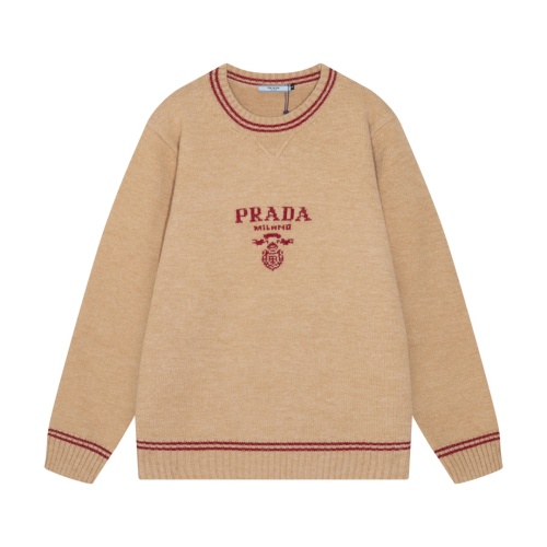 Cheap Prada Sweater Long Sleeved For Unisex #1243790 Replica Wholesale [$64.00 USD] [ITEM#1243790] on Replica Prada Sweater