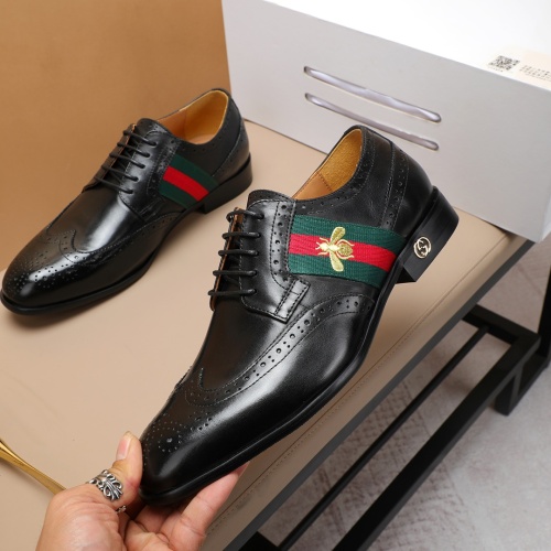 Cheap Gucci Oxfords Shoes For Men #1243813 Replica Wholesale [$88.00 USD] [ITEM#1243813] on Replica Gucci Oxfords Shoes