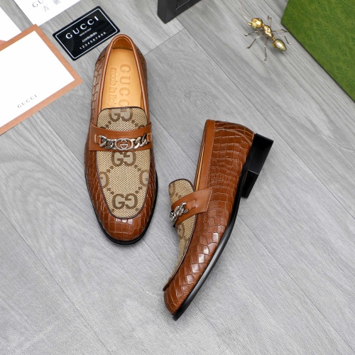 Cheap Gucci Oxfords Shoes For Men #1243845 Replica Wholesale [$82.00 USD] [ITEM#1243845] on Replica Gucci Oxfords Shoes