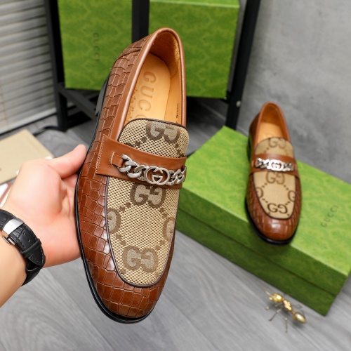 Cheap Gucci Oxfords Shoes For Men #1243845 Replica Wholesale [$82.00 USD] [ITEM#1243845] on Replica Gucci Oxfords Shoes