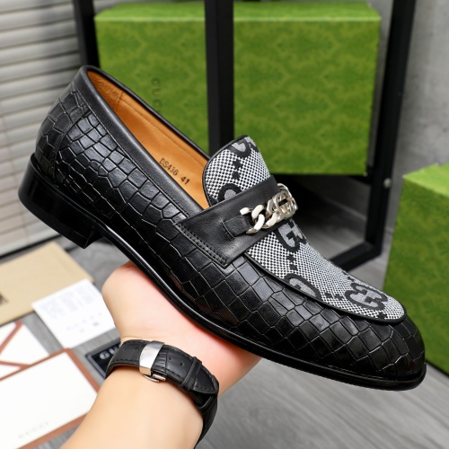 Cheap Gucci Oxfords Shoes For Men #1243846 Replica Wholesale [$82.00 USD] [ITEM#1243846] on Replica Gucci Oxfords Shoes