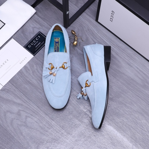 Cheap Gucci Oxfords Shoes For Men #1243897 Replica Wholesale [$88.00 USD] [ITEM#1243897] on Replica Gucci Oxfords Shoes