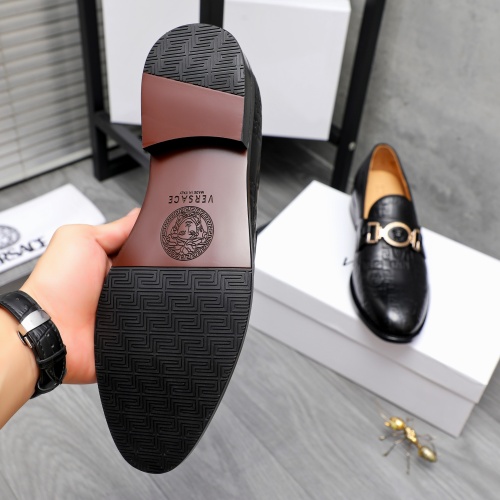 Cheap Versace Leather Shoes For Men #1243903 Replica Wholesale [$82.00 USD] [ITEM#1243903] on Replica Versace Leather Shoes