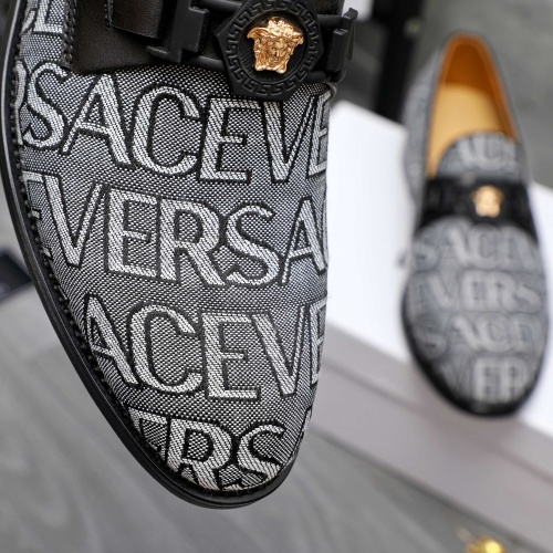 Cheap Versace Leather Shoes For Men #1243906 Replica Wholesale [$82.00 USD] [ITEM#1243906] on Replica Versace Leather Shoes