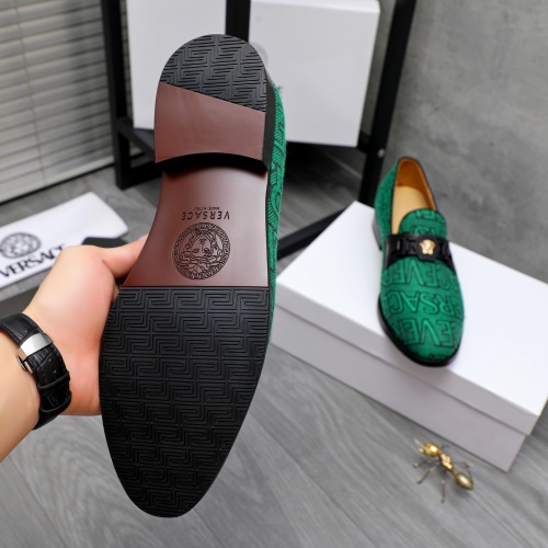 Cheap Versace Leather Shoes For Men #1243907 Replica Wholesale [$82.00 USD] [ITEM#1243907] on Replica Versace Leather Shoes