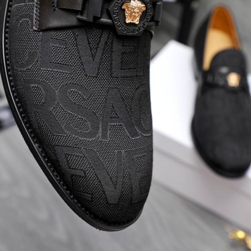 Cheap Versace Leather Shoes For Men #1243908 Replica Wholesale [$82.00 USD] [ITEM#1243908] on Replica Versace Leather Shoes